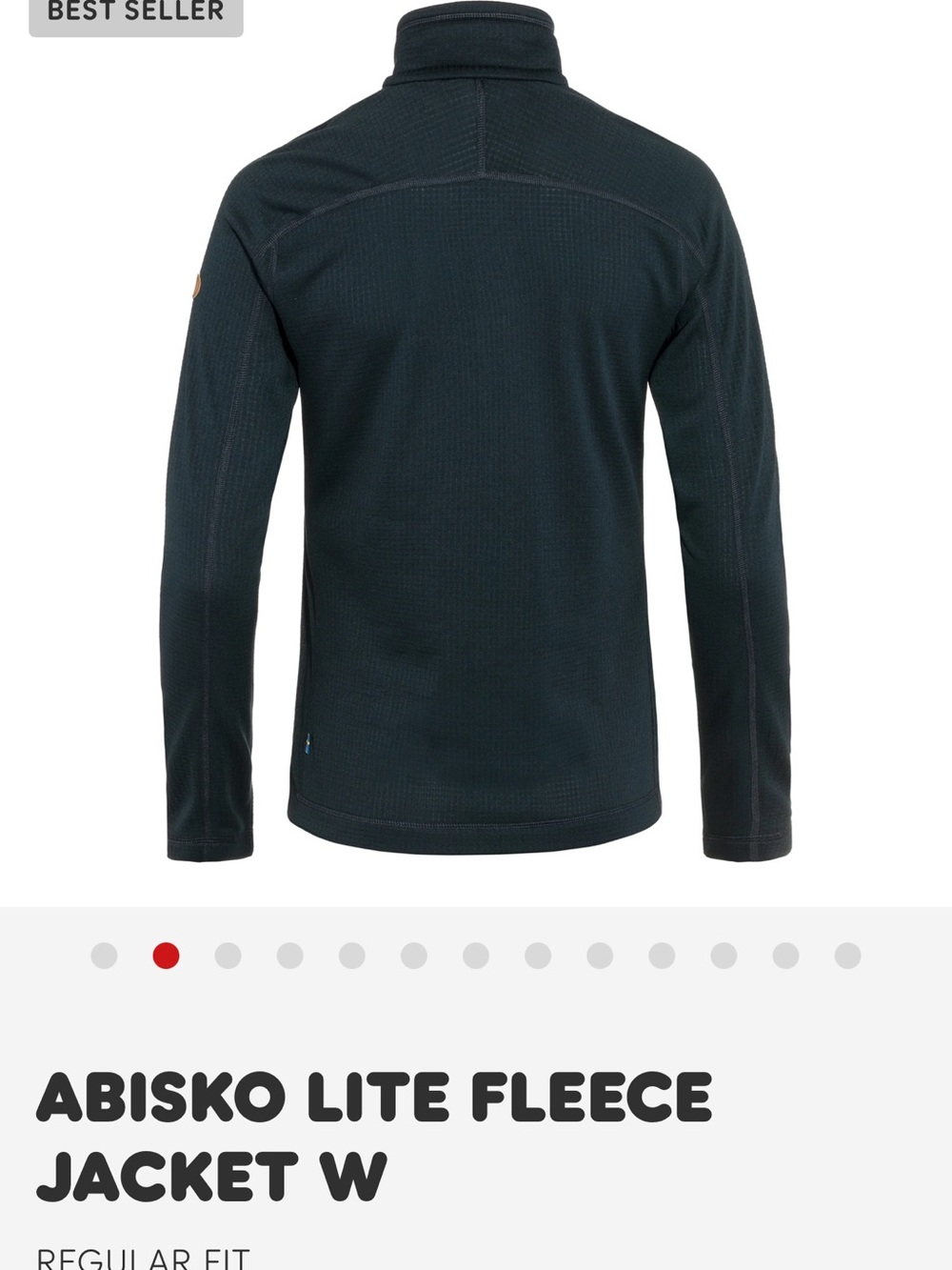 FjallRaven Abisko Lite Fleece Jacket W Large in Dark Navy - FjallRaven Jacket L - Picture 4 of 16